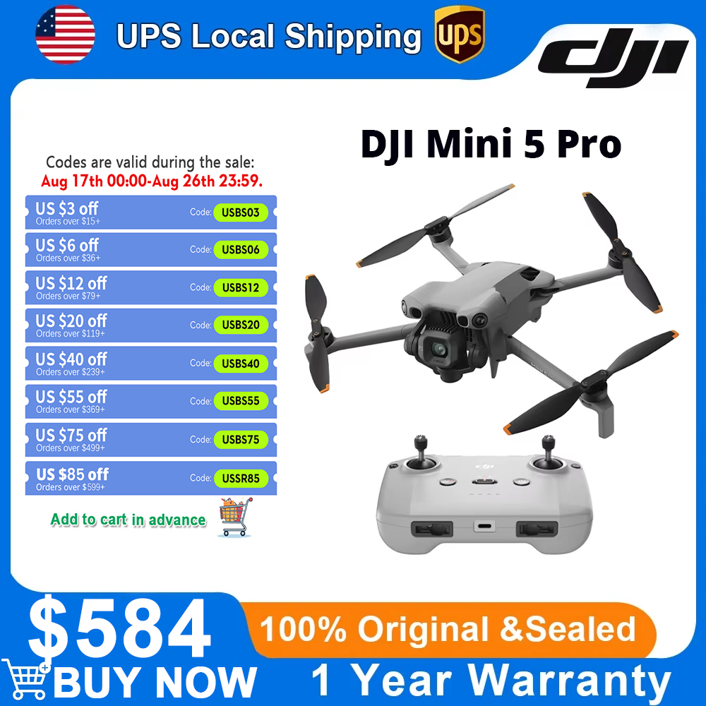 DJI Mini 5 Pro Ultra Hafif Dro - Drone Camera Vlog incelemesi ve fiyatı