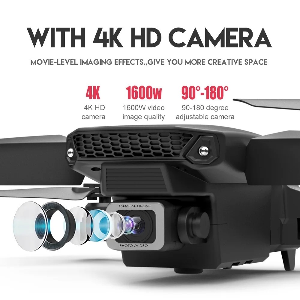 RC Drone Yeni E88Pro 4K Profes - Drone Camera Mount incelemesi ve fiyatı