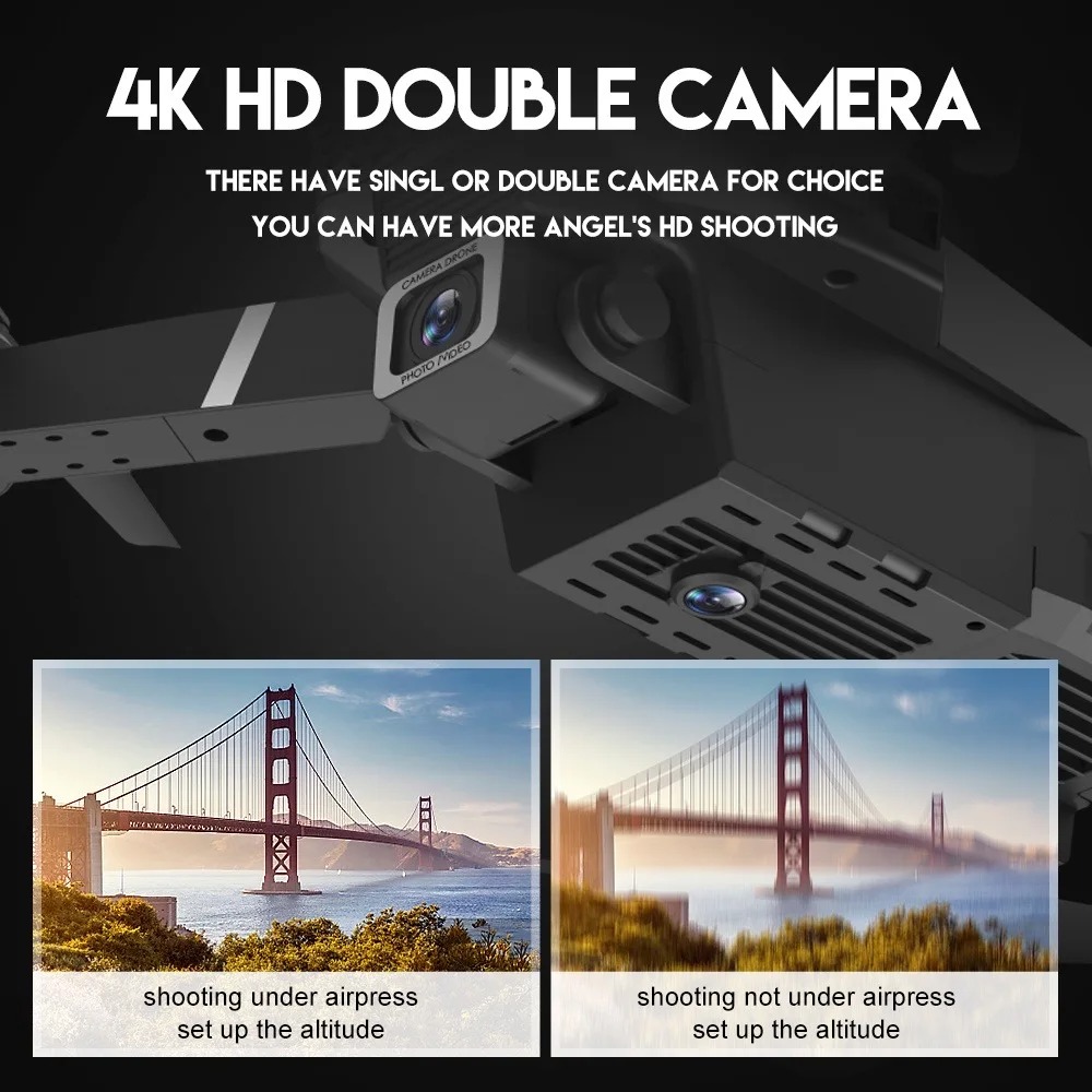 RC Drone Yeni E88Pro 4K Profes - Drone Camera Mount incelemesi ve fiyatı