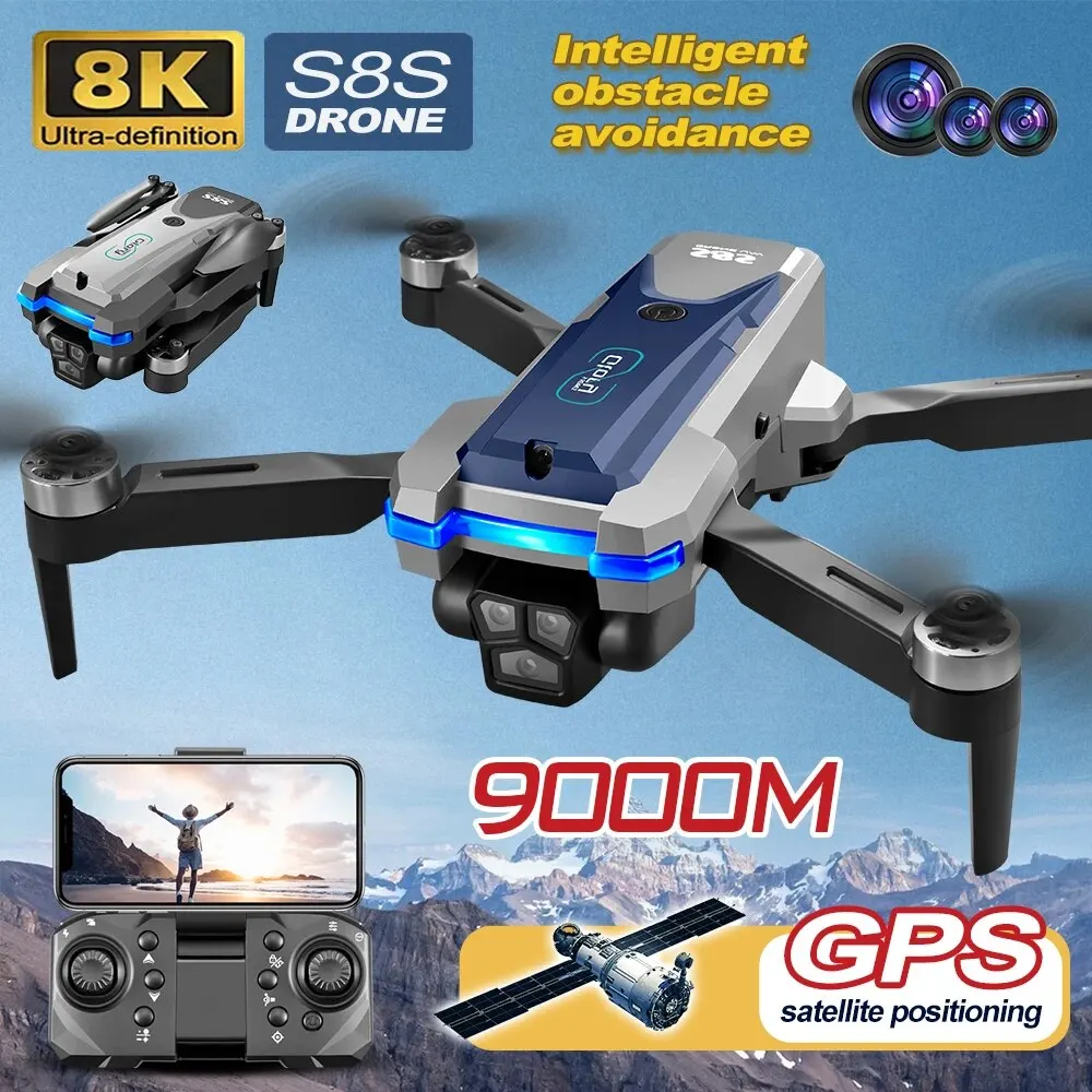 S8S GPS Drone 5G Wifi 8K HD çi - Drone Camera Mount incelemesi ve fiyatı